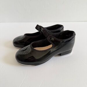 Capezio Black Tap Dance Shoes Kids a toddler Little Girl Shoes